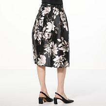 "As Is" IMAN Global Chic Printed Woven Ballroom Skirt