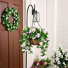 "As Is" Improvements 15" Faux Crepe Myrtle Hanging Baskets - Set of 2