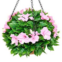 "As Is" Improvements 15" Faux Hibiscus Hanging Basket