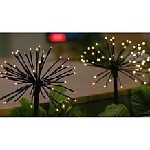 "As Is" Improvements Starburst Solar Stake Lights - Set of 4