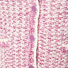 "As Is" Jaclyn Smith LS Tweed Sweater Cardigan