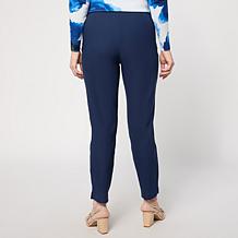 "As Is" Jaclyn Smith Stretch Tech Pull-On Pant with Zipper Pockets