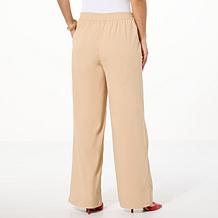 "As Is" Jaclyn Smith Wide-Leg Pleated Trouser
