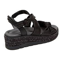 "As Is" Jambu Diana Leather Demi Wedge Sandal