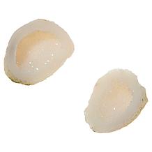 "As Is" Jay King Light-Colored Geode Pair in Floating Black Frame