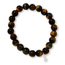 "As Is" Jay King Tiger and Hawk's Eye Quartz Beaded Jewelry Set