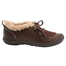 "As Is" JBU Dalia Moccasin-Style Shoe with Faux Fur Trim