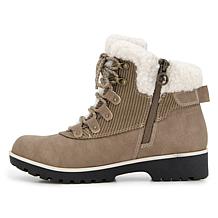 "As Is" JBU Illinois Ankle Boot with Faux Fur and Zipper Closure