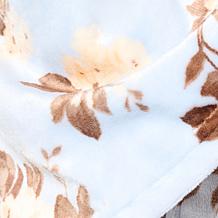 "As Is" Jeffrey Banks Printed Plush Tie-Front Robe