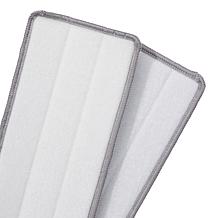 "As Is" Joy CleanBoss Kick-Mop Wet/Dry 2-pack Washable Mop Heads