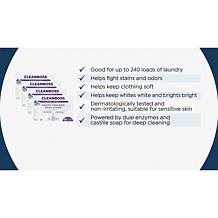 "As Is" Joy CleanBoss Powerful Laundry Smart Sheets 4pk Up to 240 L...