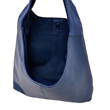 "As Is" Joy Metallic Leather Hobo Slouch Bag with Wristlet