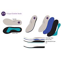 "As Is" Joy Performance Comfort Leather Sneakers with Podiatric Insole