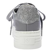 "As Is" Joy Performance Comfort Leather Sneakers with Podiatric Insole