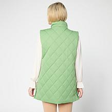 "As Is" Joy Performance Luxe All-Weather Puffer Vest with Removable...