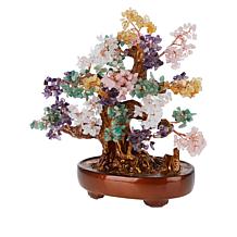 "As Is" KALIFANO Gemstone Bonsai Tree of Life Sculpture