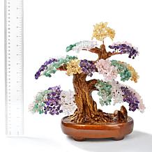 "As Is" KALIFANO Gemstone Bonsai Tree of Life Sculpture