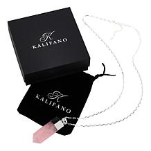 "As Is" KALIFANO Gemstone Crystal Amulet Pendant with Chain