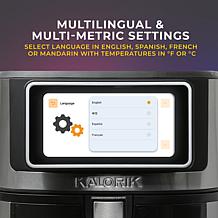 "As Is" Kalorik Vivid Touch 7qt High-Res Touchscreen Air Fryer with...