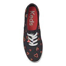 "As Is" Keds® Champion Embroidered Heart Canvas Lace-Up Sneaker
