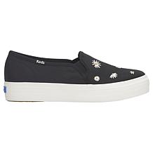 "As Is" Keds® Triple Decker Embroidered Daisy Canvas Platform Sneaker