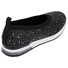 "As Is" Kenneth Cole Reaction Evaline Stretch Knit Jeweled Ballet Flat