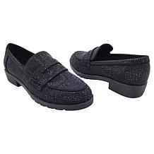 "As Is" Kenneth Cole Reaction Fern Jeweled Penny Loafer