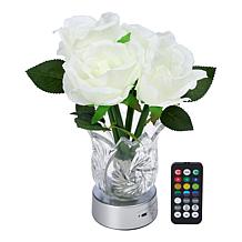 "As Is" Living Glow Rechargeable LED Color Changing Flower Light