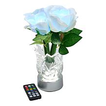 "As Is" Living Glow Rechargeable LED Color Changing Flower Light - ...