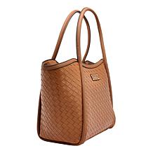 "As Is" London Fog Hannah Woven Shopper Tote