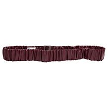 "As Is" Mark & James by Badgley Mischka Eva Faux Leather Ruched Belt