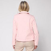"As Is" Mark + James by Badgley Mishka Stretch Knit Moto Jacket