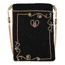 "As Is" Mary Frances Hand-Beaded Mini Crossbody Phone Bag
