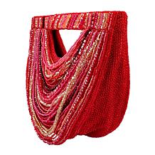 "As Is" Mary Frances Hand-Beaded Multistrand Crossbody Clutch