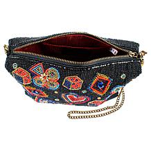 "As Is" Mary Frances Well Suited Hand-beaded Crossbody Handbag