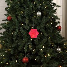 "As Is" Mr. Christmas Blow Mold Lit Snowflake Ornament Set of 4