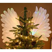 "As Is" Mr. Christmas Fiber Optic Angel Wing Tree Topper