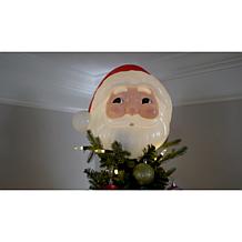 "As Is" Mr. Christmas LED Blow Mold Santa Tree Topper