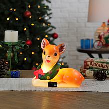 "As Is" Mr. Christmas Set of 2 LED Shatterproof 10" Deer