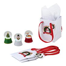 "As Is" Mr. Christmas Set of 3 Nostalgic LED Snow Globes