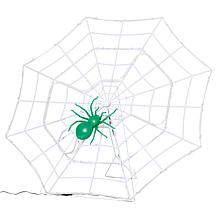 "As Is" Mr. Halloween 48" LED Spider Web with Moving Spider