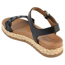 "As Is" Naturalizer Neila Leather Espadrille Sandal