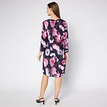 "As Is" Nina Leonard Balloon-Sleeve Dress with Pockets