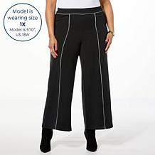 "As Is" Nina Leonard High Tech Crepe Trouser Pant