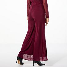 "As Is" Nina Leonard Mesh Palazzo Pant