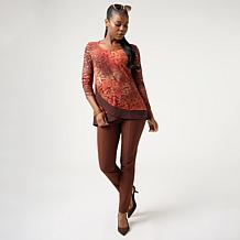 "As Is" Nina Leonard Millennium Narrow Leg Pocket Pant