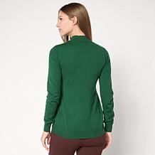 "As Is" Nina Leonard Mock Neck Long Sleeve Sweater Top