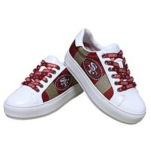 "As Is" Officially Licensed NFL Lace-Up Sparkle Sneaker by Cuce Sho...