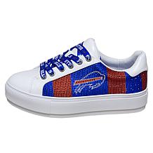 "As Is" Officially Licensed NFL Lace-Up Sparkle Sneaker by Cuce Sho...
