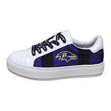 "As Is" Officially Licensed NFL Lace-Up Sparkle Sneaker by Cuce Sho...